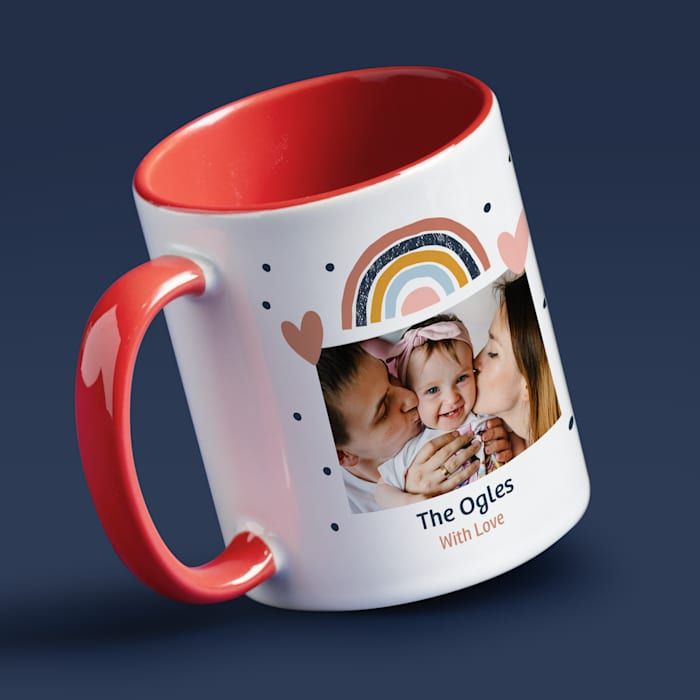 Taza con fondo de colores - Vista 2
